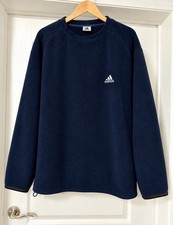 Vintage adidas Navy Blue Fleece Pullover – Men’s XL picture