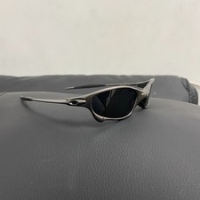 Vintage Oakley Juliet 1.0 X-Metal Polarized Sunglasses Gray Frames Black Lens picture