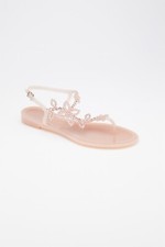 Women Sandals with Swarovski Crystal - Rose Size 37 (US6 - 6 1/2) Menghi picture