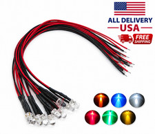 10Pcs New 3mm 5mm Pre Wired LED DC9-12V Lights Emitting Diodes picture