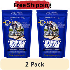 Celtic Sea Salt Light Grey Sea Salt Resealable Bag Kosher Certified 16 oz 2 Pack picture