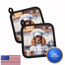 Caroline's Treasures English Cocker Spaniel Set of 2 Kitchen Pot Holders picture