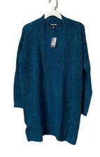 Lands End Women's Long, Open Cardigan, Teal, XS, S, M, & L NWT SHIPS FREE picture