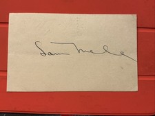Sam Mele 🔥🔥MLB Debut: 1947 Boston Red Sox🔥🔥Autograph GPC 🔥🔥🔥 picture