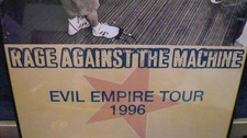 🎸 Before Spotify… There Was Rage. Evil Empire Tour 1996 Framed Poster picture