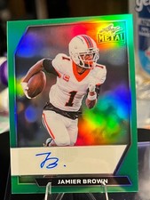 2026 Leaf Metal Jamier Brown 3/3 Green Refractor Auto picture