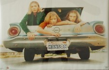 NEW Vintage 1998 Hanson 011 Drive My Car Poster 90s Band Taylor Isaac Zac Sealed picture