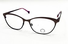 NEW AURA EYEWEAR DUNNING GUN GUNMETAL AUTHENTIC EYEGLASSES 55-17 picture