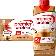 Premier Protein Shake, Café Latte, 30g Protein, 11 Fl Oz, 12 Ct picture