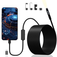 Endoscope Camera with Light, 1920P HD Borescope Camera with 8 LED Lights 16.4ft picture