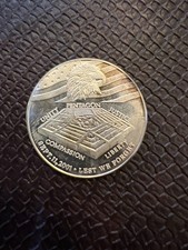 Sept Sept 11, 2001 Lest we forget, America Unites .999 silver coin picture