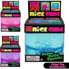Nee Doh Nice Cube - Super Solid Squish Blue,Pink,Purple 1/2/3Pcs picture