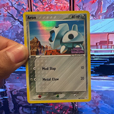 Pokemon TCG Aron 58/110 EX Holon Phantoms Reverse Holo Common ENG 40 HP picture