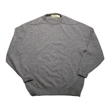 Vintage LL Bean Sweater 100% Wool Crewneck Mens XL Tall Blue Made in Scotland picture