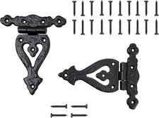 Alleluia Antique Cast Iron Vintage Heavy Duty T Hinges (5.3