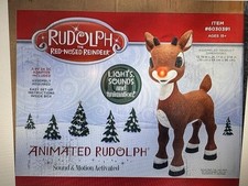 Rudolph the Red-Nosed Reindeer 3.1-ft Rudolph Animatronic Outdoor Christmas Deco picture