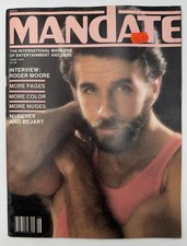 MANDATE June 1979 ROGER MOORE Interview NUREYEV Roy Blakey Vintage Gay Magazine picture