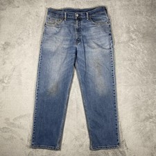 Levi's 550 Jeans Mens 36x29 Blue Light Wash Relaxed Fit Denim Zip Fly 5 Pocket picture