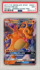 2019 Pokemon SM Black Star Promo Charizard GX #SM211 Hidden Fates Tins PSA 9 picture