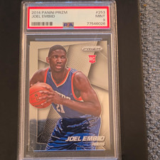 Panini Prizm 2014-15 Joel Embiid Rookie PSA 9 #253 Philadelphia 76ers picture