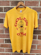 Vintage Gold’s Gym Bodybuilding Workout Fitness California T-Shirt S-5XL picture