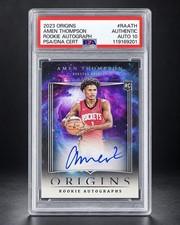 2023-24 Origins Amen Thompson RC On-Card Auto PSA/DNA Authentic AUTO 10 RA-ATH picture