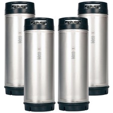 4 Pack New 5 Gallon Ball Lock Kegs AMCYL for Homebrew Beer Soda NSF Approved picture