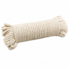 100 Ft Heavy Duty Braided Cotton Clothesline Rope #6 Indoor Outdoor Utility Cord picture
