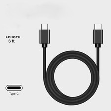 Universal 6FT Cable USB-C to USB C Type-C Fast Charging Data SYNC Charger Cord picture