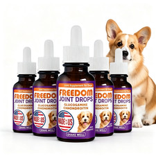 5-PACK Freedom Joint Drops For Dogs Glucosamine & Chondroitin, 30 Ml Dropper picture