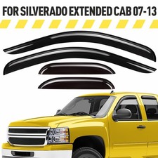 Rain Guards Vent Visors Shade for 2007-2013 Chevy Silverado Extended Cab picture