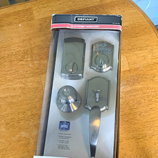 Defiant Electronic Handleset Keypad Auto-Lock Deadbolt Satin Nickel picture