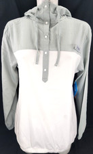NEW Columbia Tamiami 1/2 Snap White Hooded Pullover Shirt Jacket Women's M picture