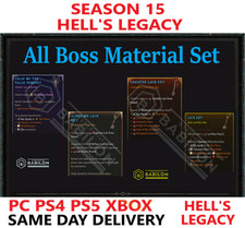 DIABLO 4 SEASON 15 ALL BOSS KEY SET/MATS ✅ PC PS4 PS5 XBOX ✅DIABLO IV picture