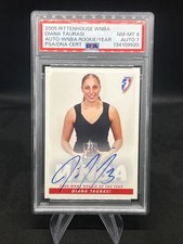 2005 Rittenhouse WNBA Diana Taurasi RC Rookie of the Year ROTY Card Auto PSA 8 picture