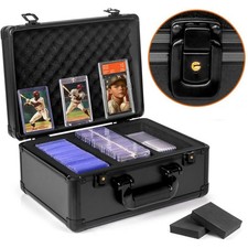 3 Row Trading Card Storage Case PSA Card Slab Box for 90+ Graded Sports Cards picture