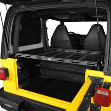 Hooke Road Trunk Organizer Bed Cargo Rack Basket For 1997-2006 Jeep Wrangler TJ picture