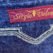 Vintage Sergio Valente Men’s Blue Jeans Dark Wash Straight Regular Fit High Rise picture