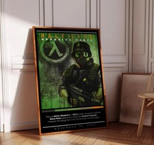 Half Life Opposing Force Poster Print | Gaming Poster | Gaming Decor picture