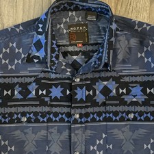 Vtg Roper Shirt Mens M Pearl Snap Button Up Western Cowboy Aztec Southwestern picture