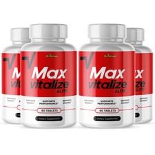 Max Vitalize Elite-Men's Health & Performance- 4 Bottles- 240 Tablets picture