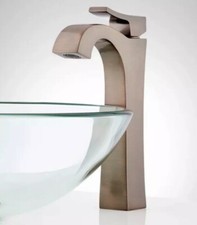 Signature Hardware Vilamonte Waterfall Vessel Bathroom Faucet Oil Rubbed Bronze picture