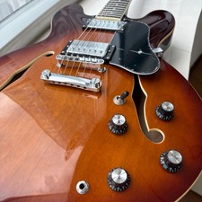 Brown Electric  Guitar Rosewood Fingerboard Black Pickguard Fixed Bridge Ship US picture