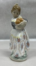 Lladro 4841 Valencian Girl with Oranges Porcelain Figurine Spain Vintage Retired picture