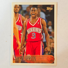 Topps 1996-97 Allen Iverson Base Set #151 Philadelphia 76ers Card picture