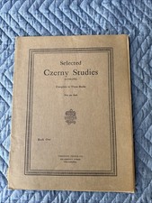 Vintage Sheet Music Book Czerny Studies 1909 picture