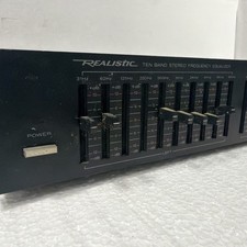 Realistic Ten Band Stereo Frequency Equalizer 31-2018A Expander Powers On picture