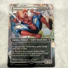 Spectacular Spider-Man (Borderless) MTG Marvel's Spider-Man Rare Regular NM picture