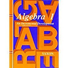 Algebra 1: An Incremental Development, 3rd Edition  (Saxon Algebra 1) - GOOD picture