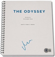 Matt Damon Signed Autograph The Odyssey Full Movie Script Screenplay Beckett BAS picture